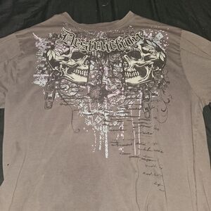Graphic Skull Print Men's Shirt Ultimate MMA